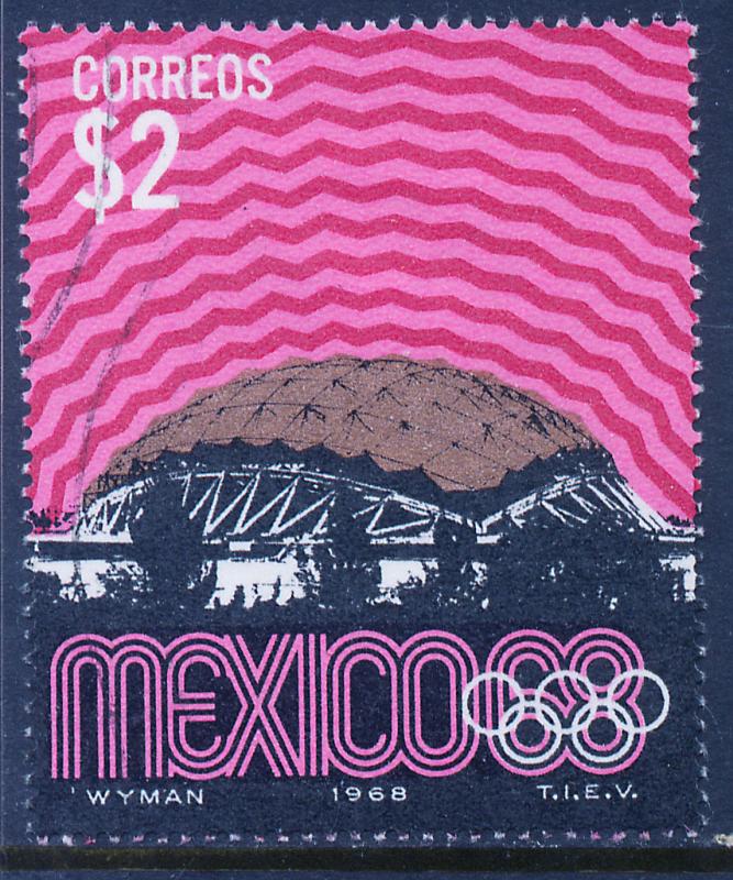 MEXICO 999, $2P 1968 Olympics, Mexico City. Used. (994)