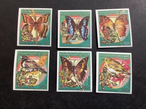 ICOLLECTZONE Comoro 686-691 imperf Butterflies XF NH (1)
