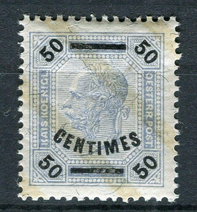 AUSTRIA LEVANT; FRENCH PO 1903 F. Joseph Mint hinged 50c. value