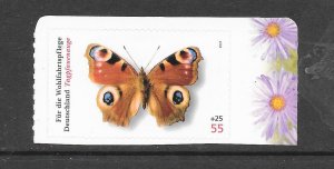 GERMANY #B965 BUTTERFLIES  SELF-ADHESIVE MNH