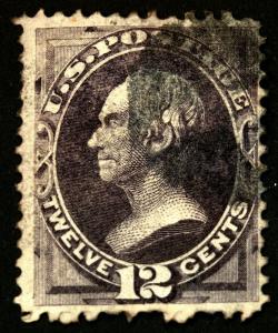 #151 12c Dull Violet 1870 Used Henry Clay