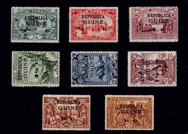 x Portuguese GUINEA 1913 MH full set Centenario TIMOR issue Sc#132-9 Mf#129-36