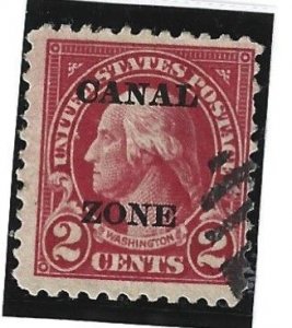 Canal Zone Scott #73 Used 2c Flat Top A O/P 2021 CV $1.70