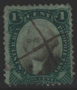 USA Sc#RB1 Used - small thin reverse
