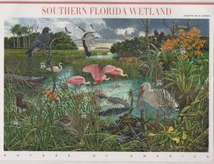 Scott 4099 - Southern Florida Wetland. Sheet Of 10.  MNH. OG. #02 4099sh10