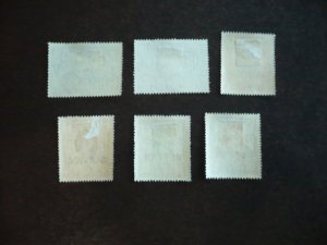 Stamps - Burma - Scott# O49, O51-O55 - Mint Hinged Part Set of 6 Stamps