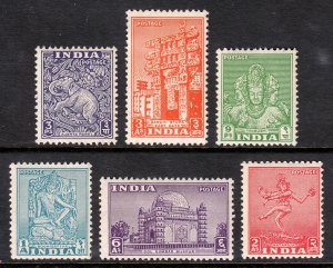 India - Scott #207//215 - MH - Most with pencil/rev. - SCV $8.75