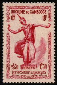 ✔️ CAMBODIA 1952 - APSARA-DANCER  - SC. 10 MNH ** [1KH009]