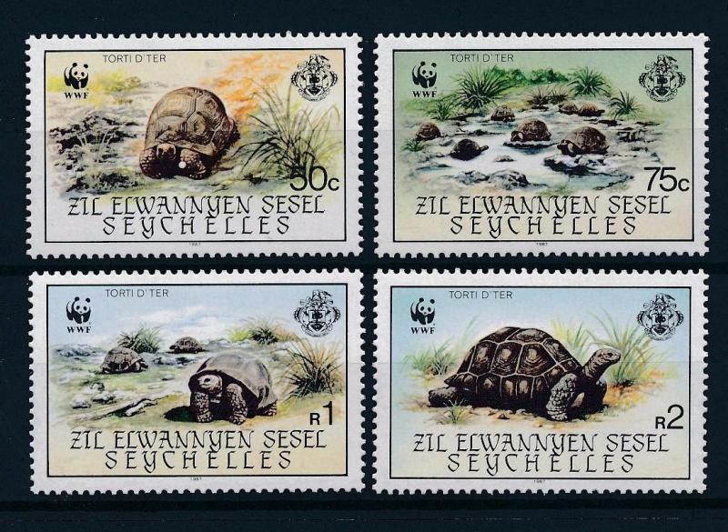 [54208] Seychelles Zil Elwannyen Sesel 1987 Reptiles WWF Turtles MNH