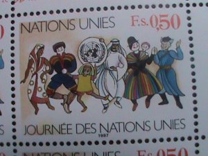 ​UNITED NATION-1987-SC#159 UNITED NATION DAY-VARIOUS OCCUPATION MNH SHEET-VF