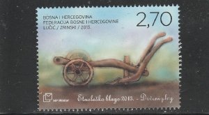 Bosnia & Herzegovina  (Croat) Scott#  290  Used  (2013 Wooden Plow)