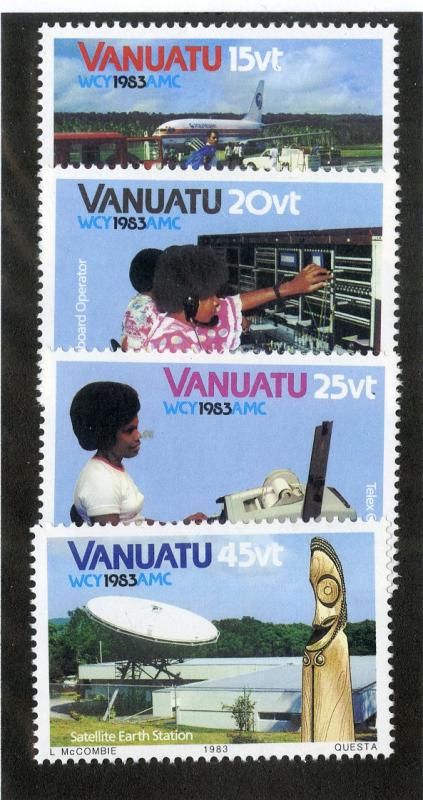 VANUATU 360-363 MNH SCV $2.15 BIN $1.25 TELECOMMUNICATIONS