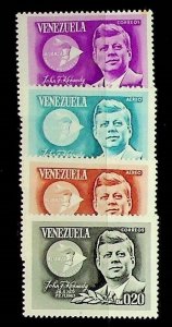 VENEZUELA Sc 884-5,C900-1 NH ISSUE OF 1965 - JFK - (JS23)