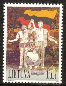 Lithuania 1997 10th Anniv. of Baltic Chain joint issue with Latvia Estonia MNH