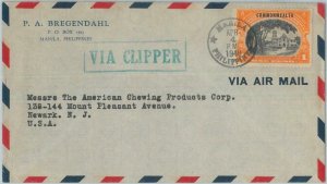 74504 - USA: Philippines  - POSTAL HISTORY -  COVER to USA - Via CLIPPER 1940