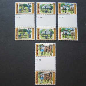 Dominica Sc 630-633 Scout G-Pair (R-B) set MNH