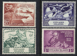 Pitcairn Islands #13-16 mint set, UPU, issued 1949