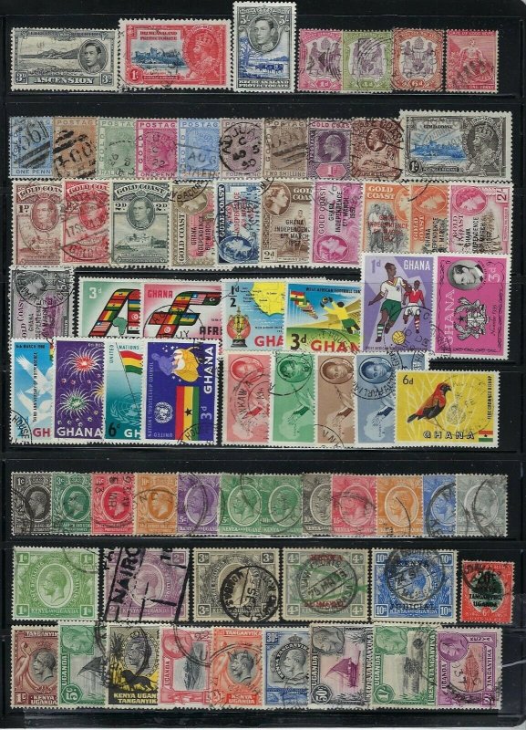 BRITISH AFRICA HIGH QUALITY SELECTION-500++  ALL USED- ASCENSION TO ZANZIBAR