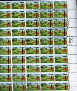 UNITED STATES SCOTT #2144 RURAL ELECTRIFICATION ADMIN. COMPLETE SHEET MINT NH