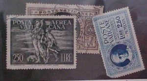 VATICAN STAMPS #130,C16,E2  USED cat.66.00