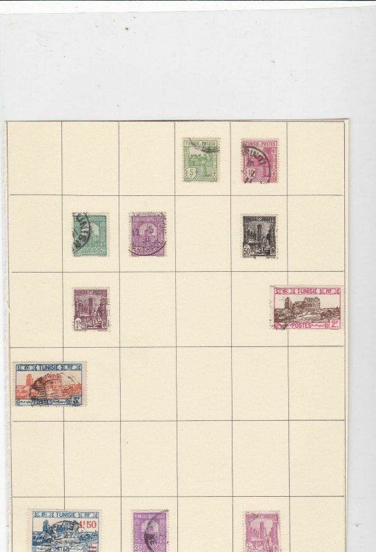 tunisia used stamps page ref 10520 