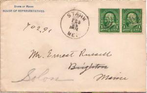 United States Maine Stark 1902 target  1816-1912  Corner card State of Maine ...