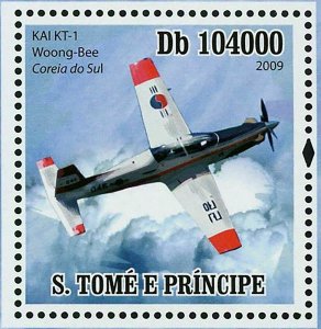 Asian Aircraft Stamp Nanchang L-15 KAI KT-1 Woong-Bee S/S MNH #4197 / Bl.721