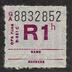 Ration Stamp - R1