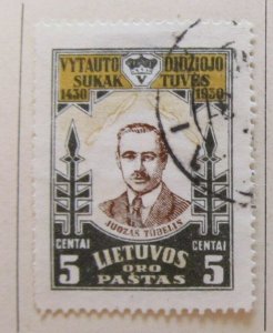 A11P5F67 Litauen Lituanie Lithuania 1930 Air Post 5c used