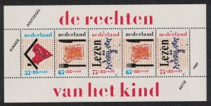 Netherlands Declaration of Rights of the Child MS 1989 MNH SG#MS1565