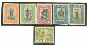 Papua New Guinea #94-96/98-100 Unused Single