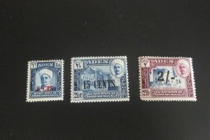 Aden Qu'aiti State 1951 Sc 20,22,26 MH