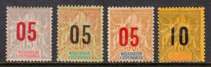 Madagascar - Scott #115//118 - MH - Toning spots on gum #115 - SCV $15