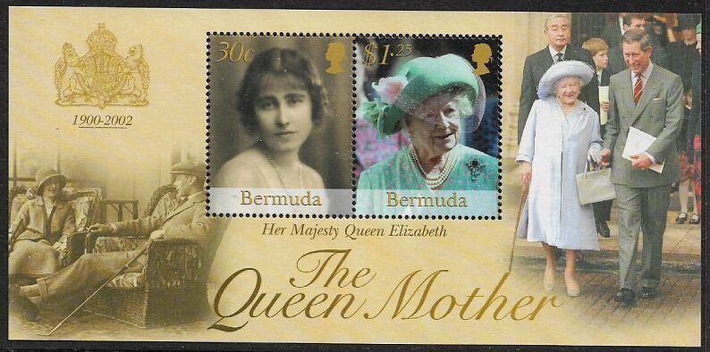 Bermuda #836 MNH S/Sheet - Queen Mother