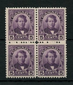 ?#146 McGee block of 4, VF MNH Cat $48 Canada mint