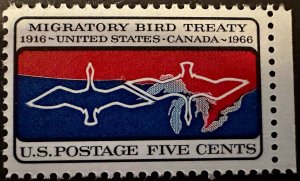 US #1306 Migratory Bird Treaty Issue 1966 Mint NH