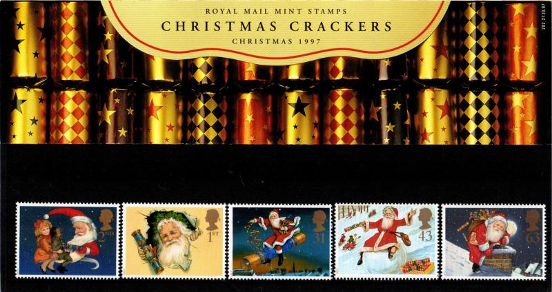 PRESENTATION PACK PP246 1997 - CHRISTMAS CRACKERS (printed no.282)