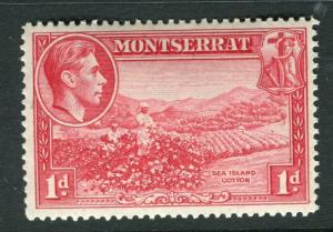 MONTSERRAT; 1938 early GVI issue fine MINT MNH unmounted 1d. value