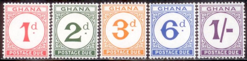Ghana 1958 SC# J6-10 MNH-OG E28