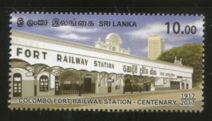 Sri Lanka 2017 Colombo Fort Railway Station Train Locomotive Transport MNH # ...