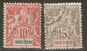 Indo-China Indochine 9,11 Cer 18-19 U Fournier 1900 CV $4.40