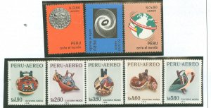 Peru #C206-C208/C218-C222 Unused Single (Complete Set)