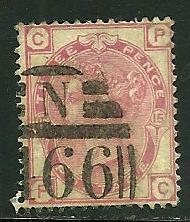 Great Britain # 61, Plate 15, Used, CV $ 50.00