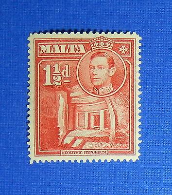 1938 MALTA 1 1/2d SCOTT# 194 S.G.# 220 UNUSED            ...