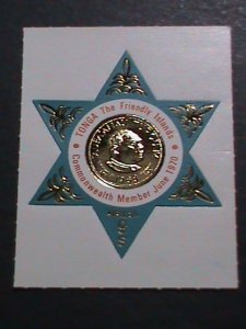 ​TONGA 1970 -SC#C76 KING TAUFA'AHAU TUPOU IV MEDAL- MNH-VERY FINE-KEY STAMP