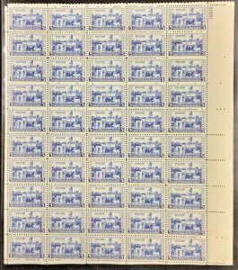 789 West Point Academy Army & Navy Series MNH 5 c  Sheet of 50  1937