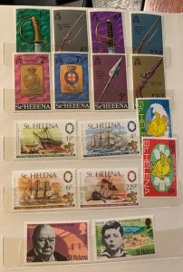 STAMP STATION PERTH St Helena Collection in Album 125+ stamps MNH /VFU