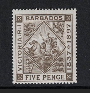 Barbados SC# 85 Mint Light Hinged - S19246