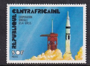 Central African Republic   #252  MNH  1976  Apollo Soyuz  space  50fr