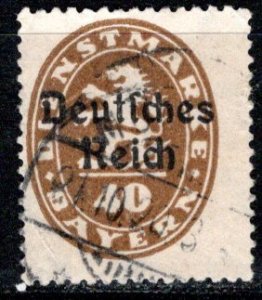 German States Bavaria Scott # O57, used, exp h/s, Mi # DR39